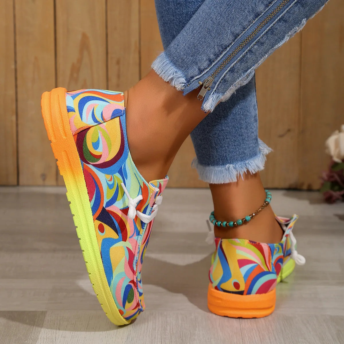 Rainbow Canvas Shoes