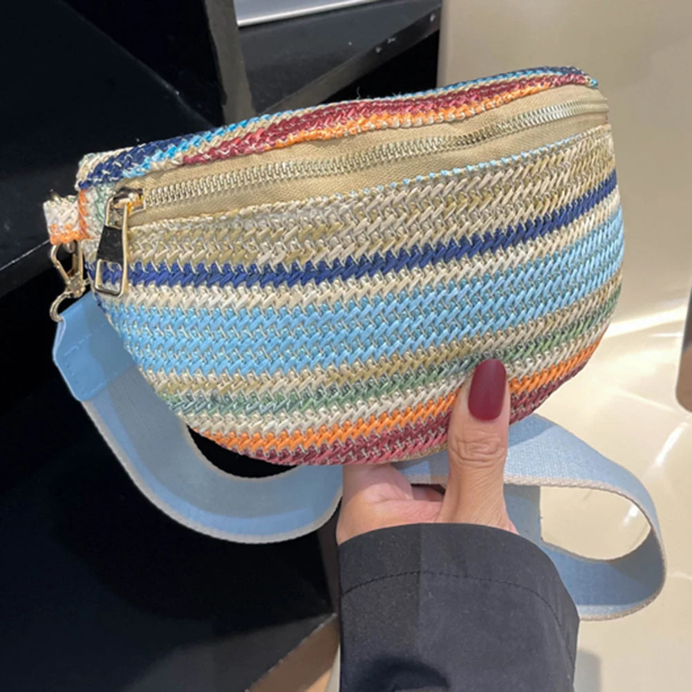 Rainbow Striped Fanny Pack Bum Bag