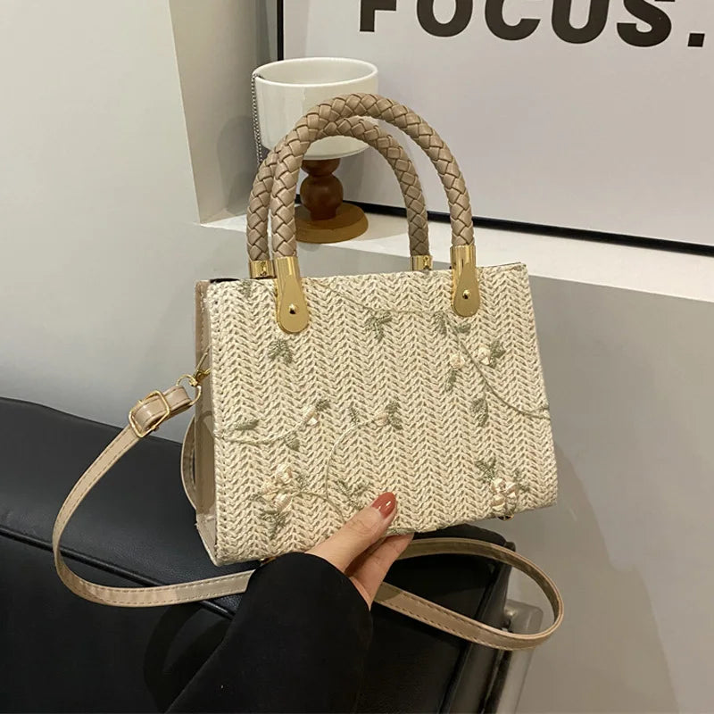 Straw Top-handle Bags