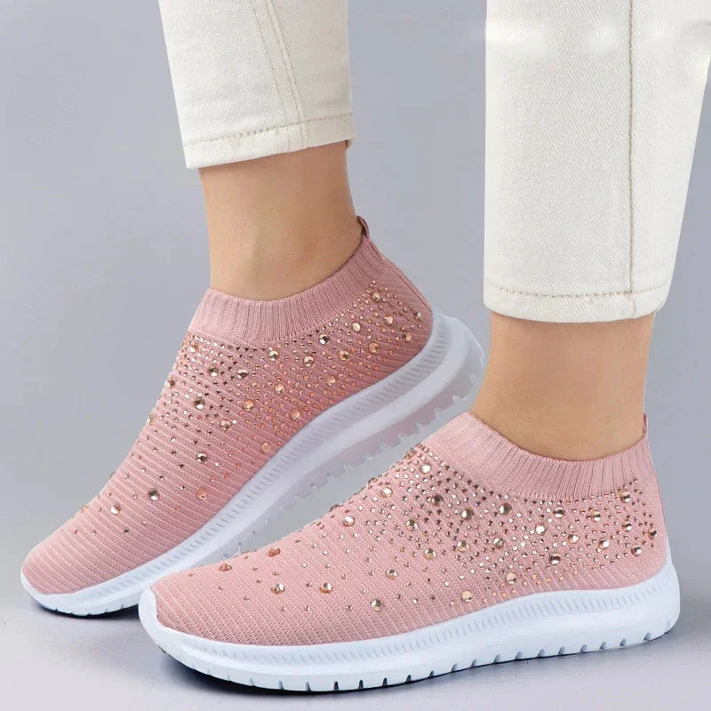 Crystal Flats Shoes