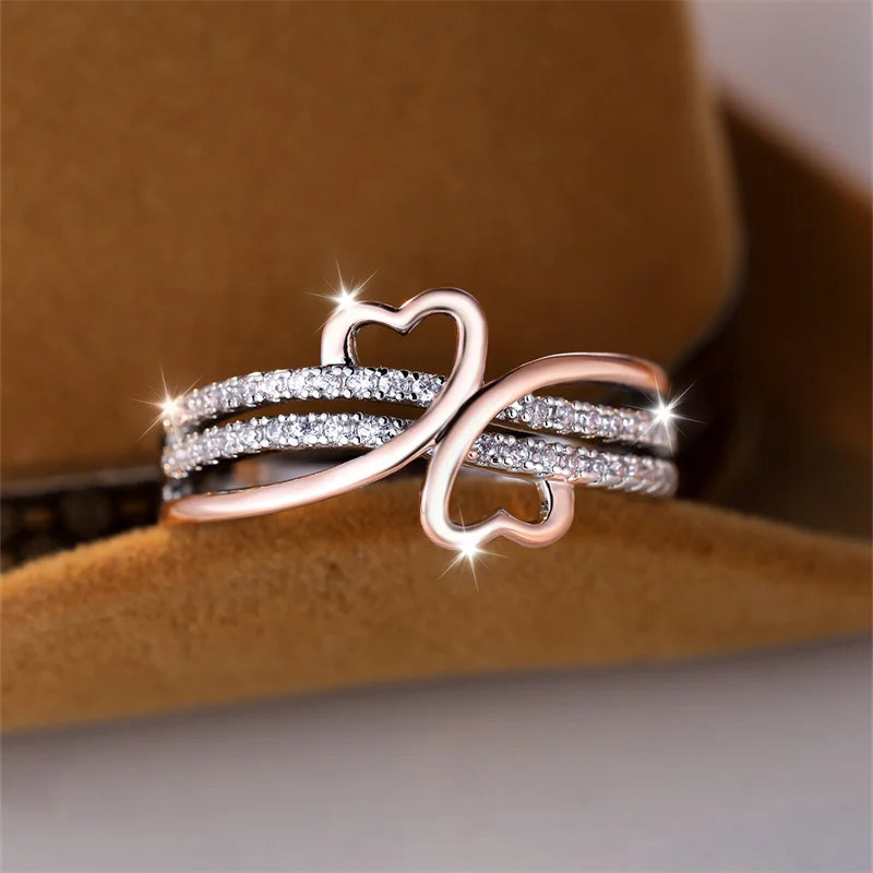 Rose Gold Zircon ring
