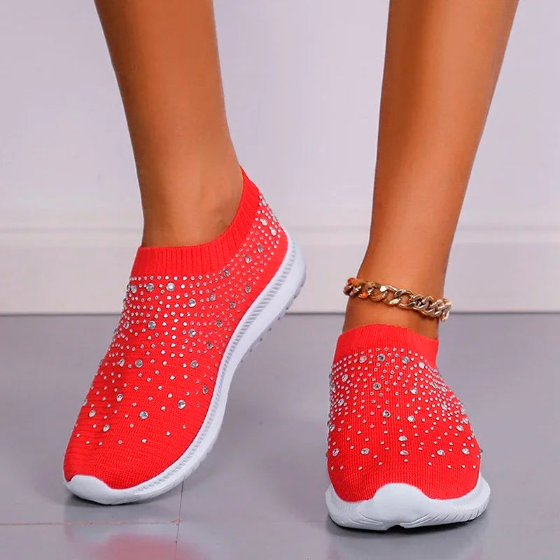 Crystal Flats Shoes