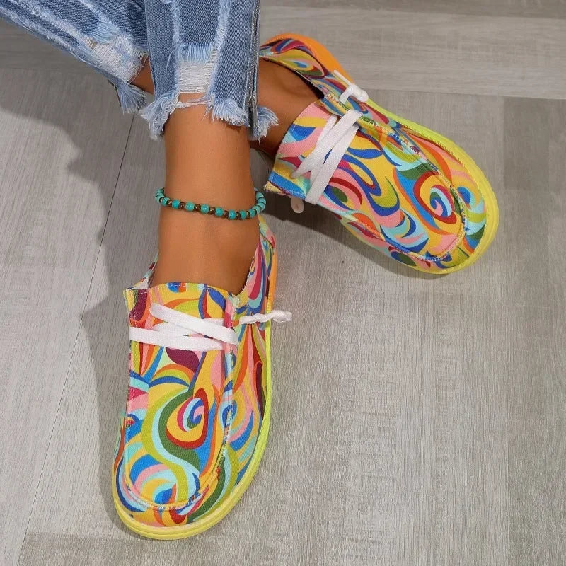 Rainbow Canvas Shoes