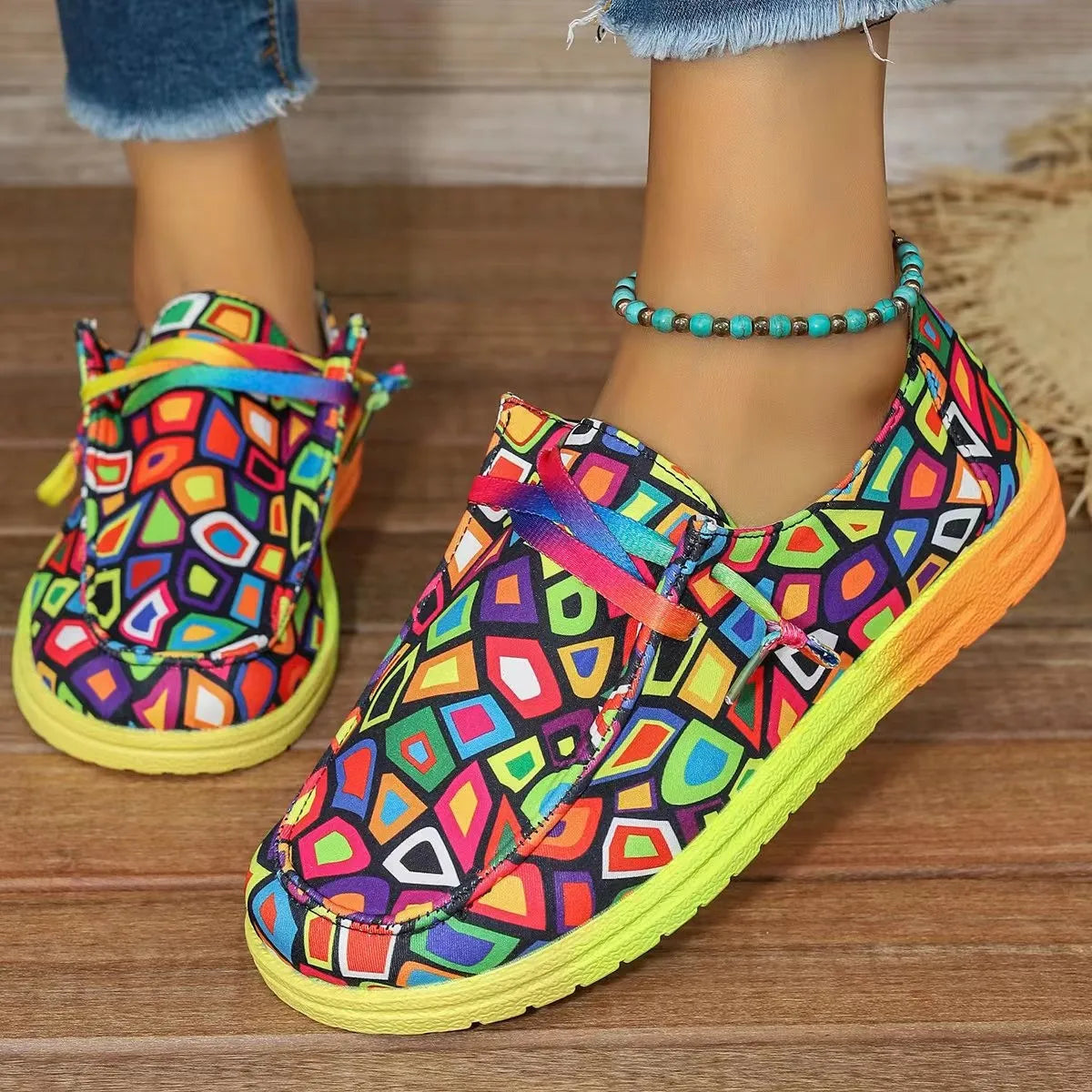 Rainbow Canvas Shoes