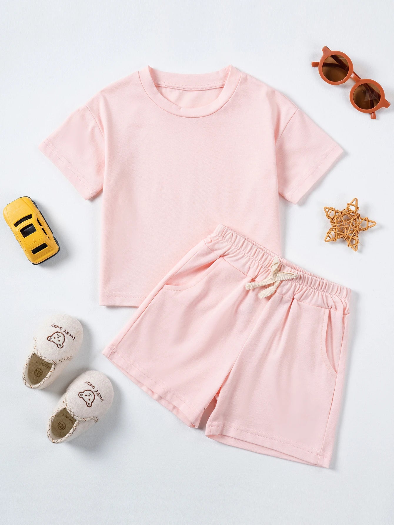 T-shirts and Shorts Boy and Girl Outfits Suits