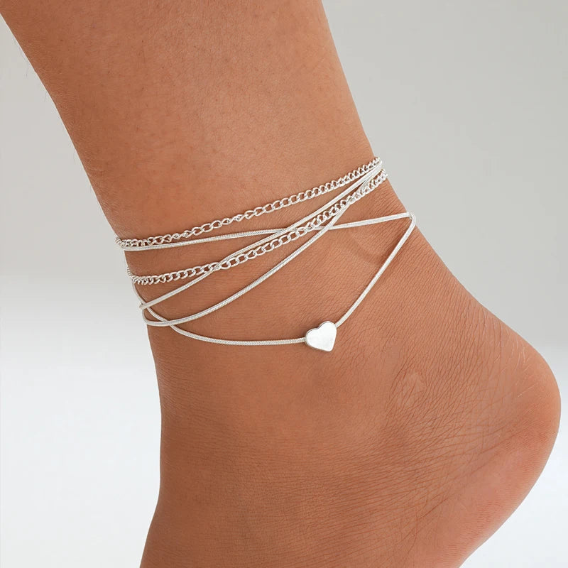 Multilayer Ankle Bracelet