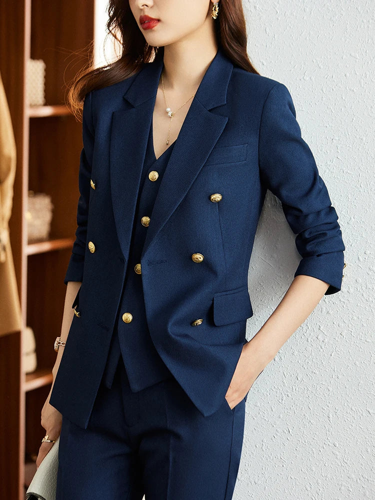 Vest Blazer and Pant Suit