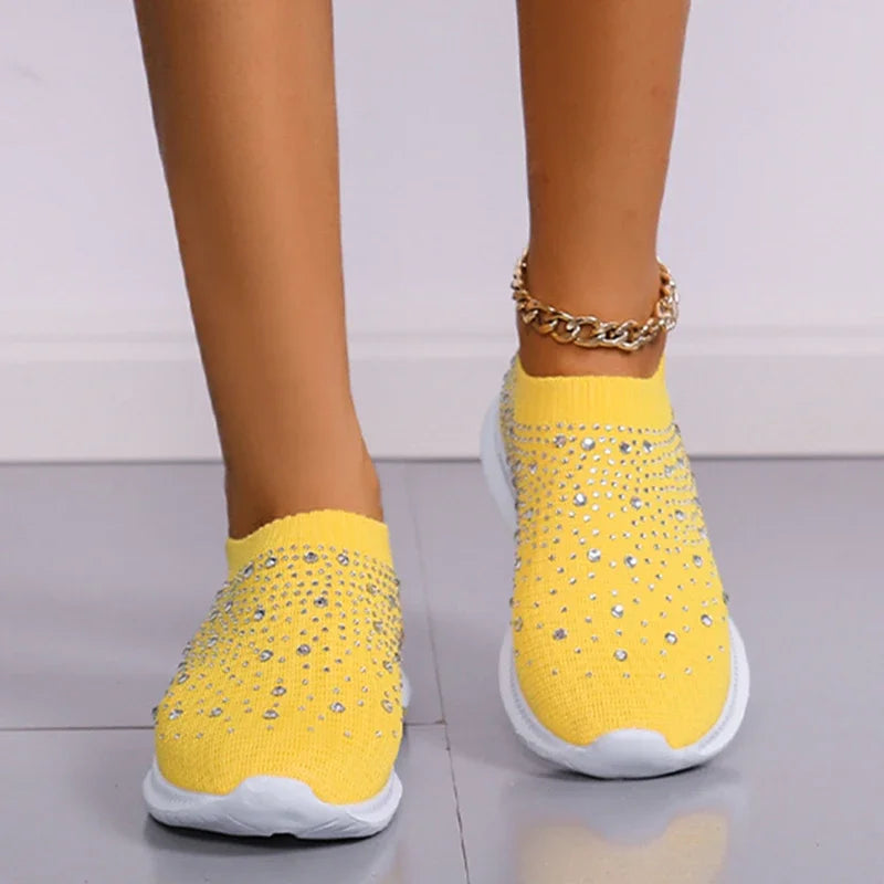 Crystal Flats Shoes