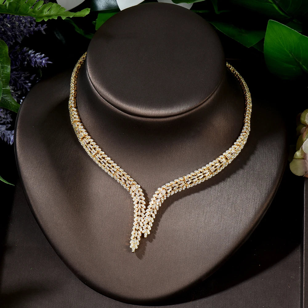 4pcs Zirconia Jewelry Sets