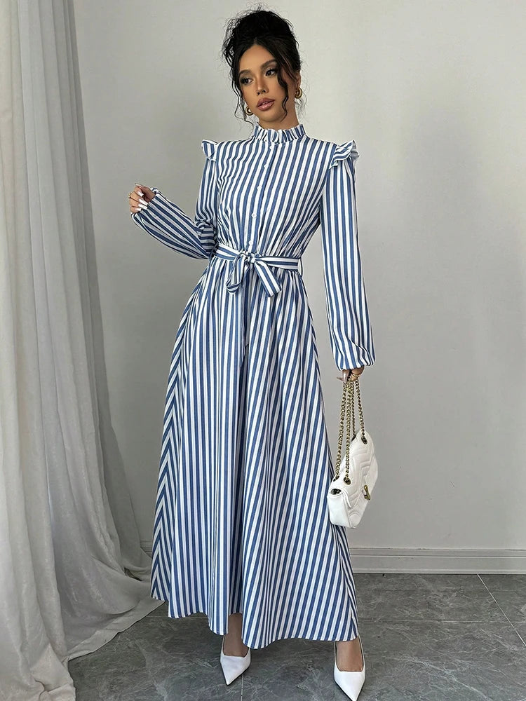 Vintage Cinch Long Sleeve Dress