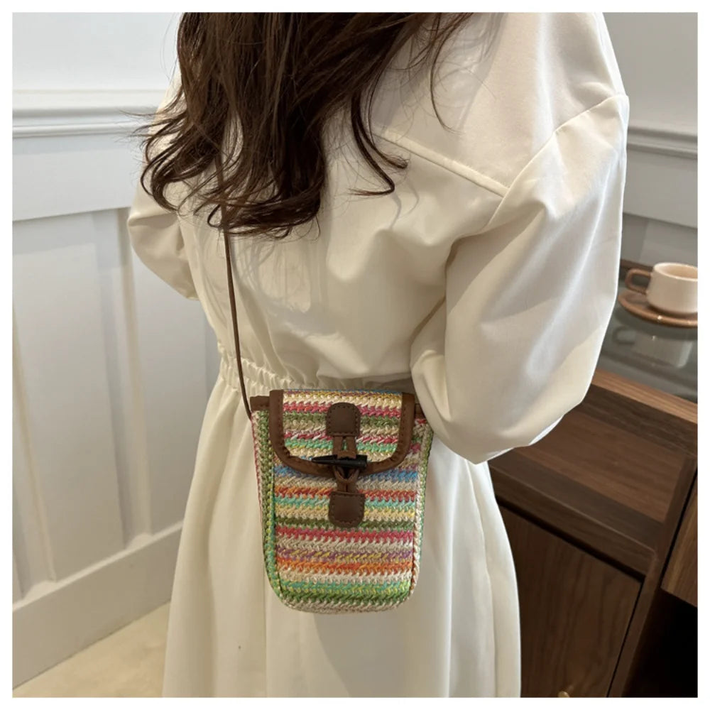 Small Straw Crossbody Bags