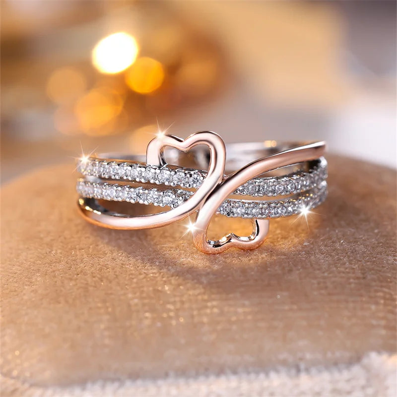 Rose Gold Zircon ring