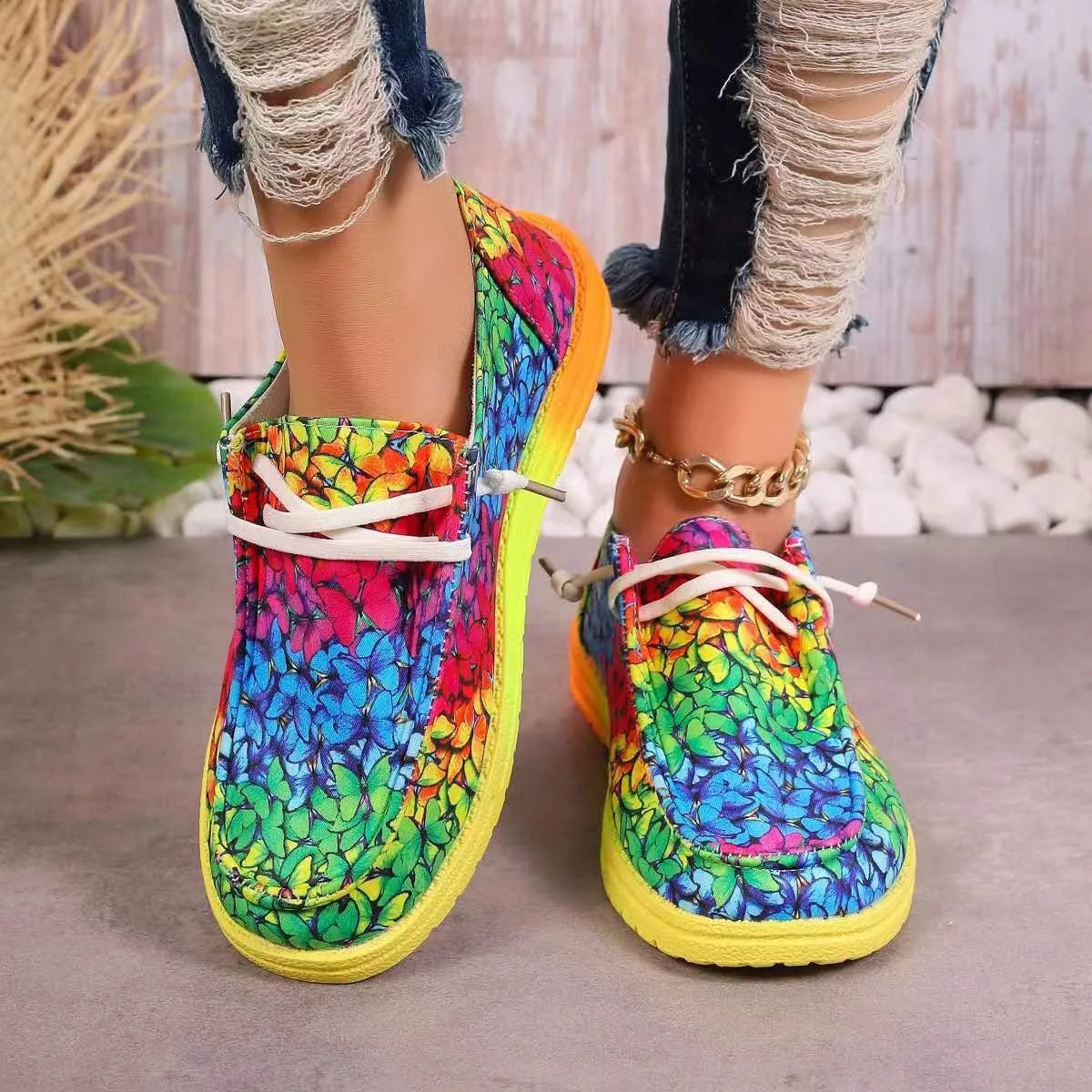 Rainbow Canvas Shoes