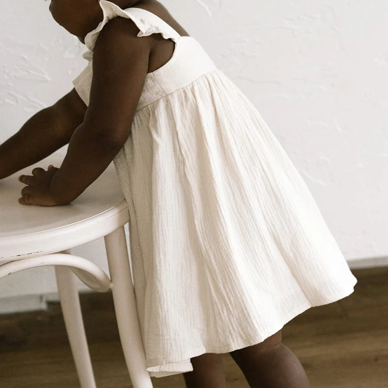Girls Dress With Lines
