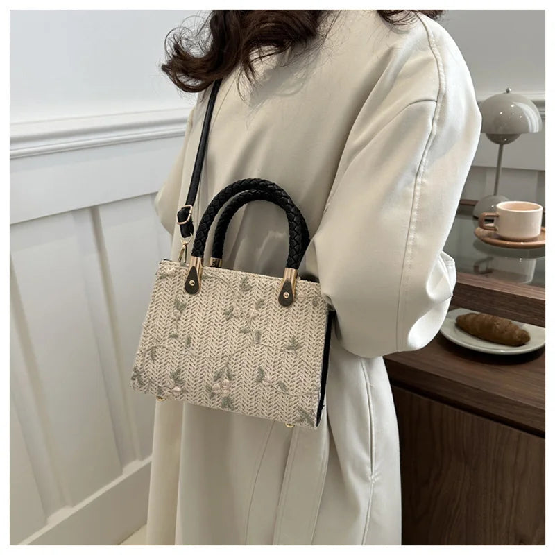 Straw Top-handle Bags