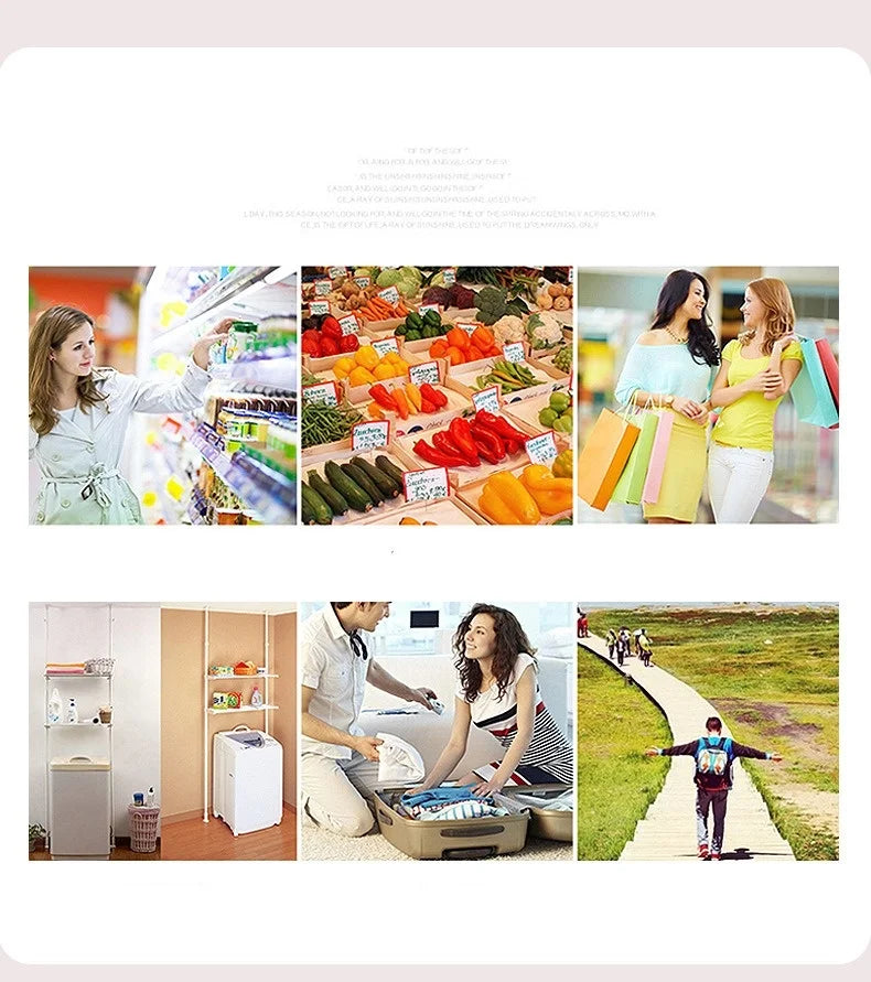 New Drawstring Patchwork Colour Large Capacity Shopping Canvas Bag Hundred Shoulder Bag Casual Commuter Bag Waterproof