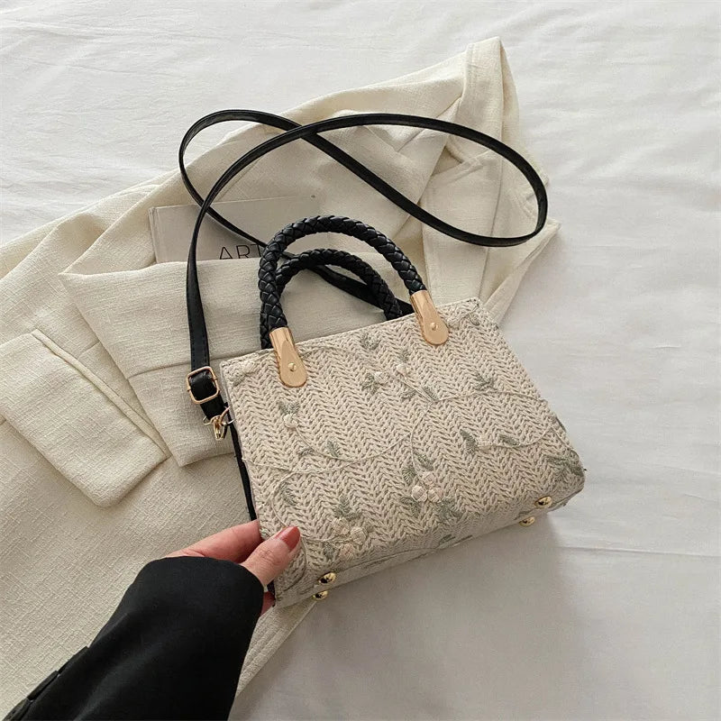 Straw Top-handle Bags