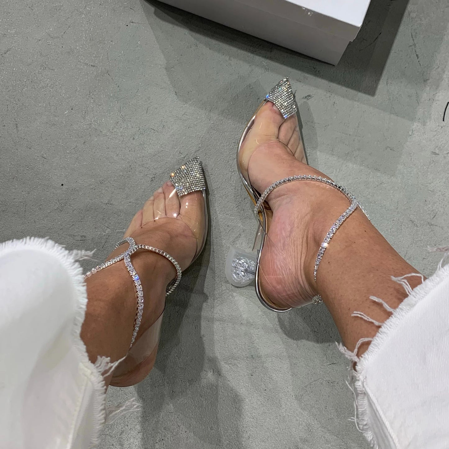 Transparent Crystal Sandals