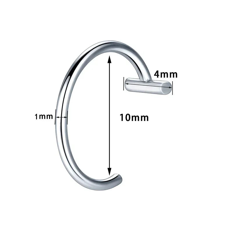 1Pc Nose Ring Hoop Septum Rings