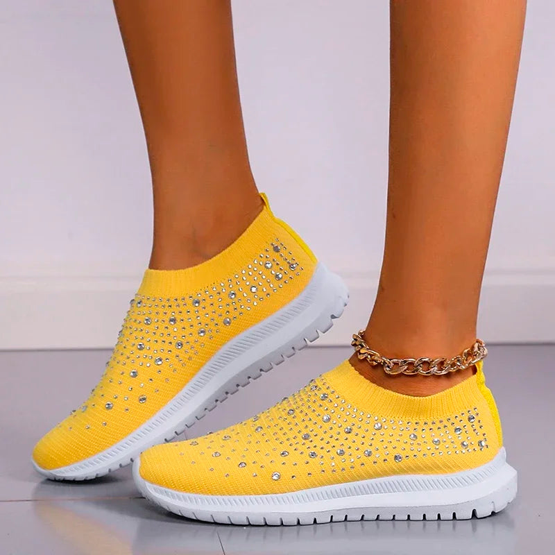 Crystal Flats Shoes