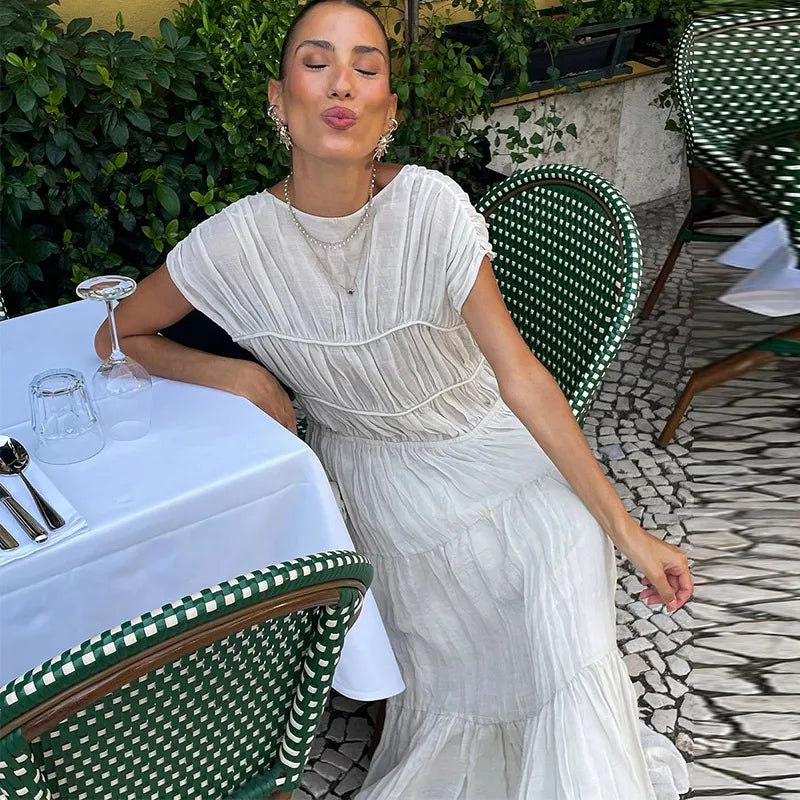 Casual Loose Pleat Dress