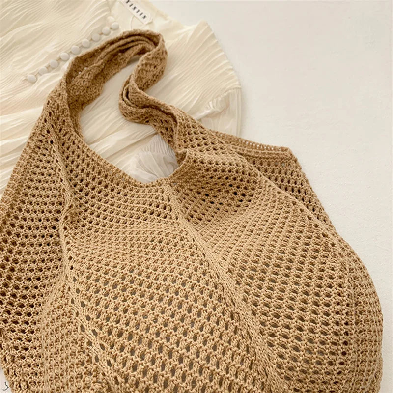 Women Crochet Tote Bag Fashion