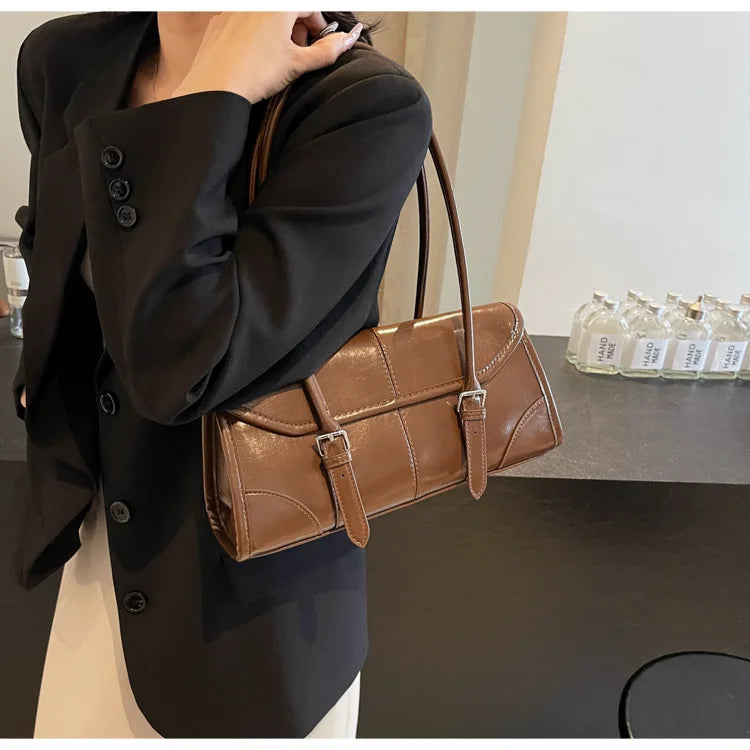 Leather Underarm Bag