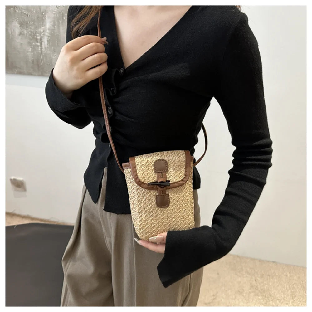Small Straw Crossbody Bags