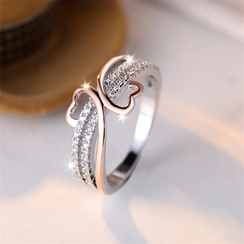 Rose Gold Zircon ring