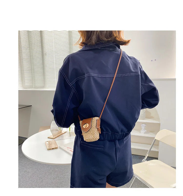 Mini Woven Straw Bag