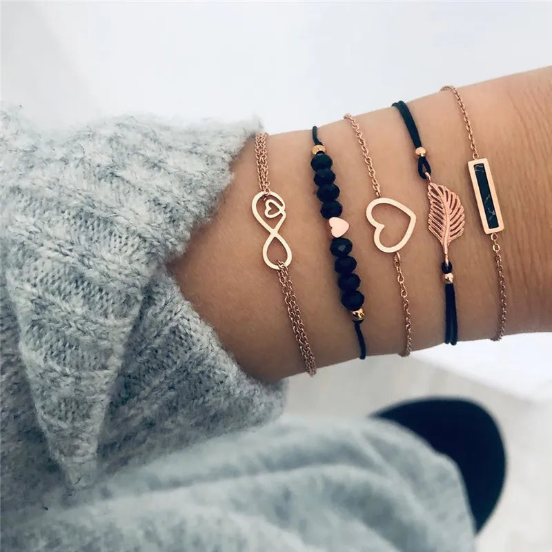 Trendy Geometric Link Chain Bracelet
