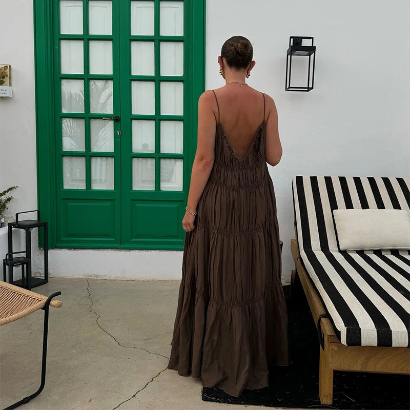 Casual Loose Pleat Dress