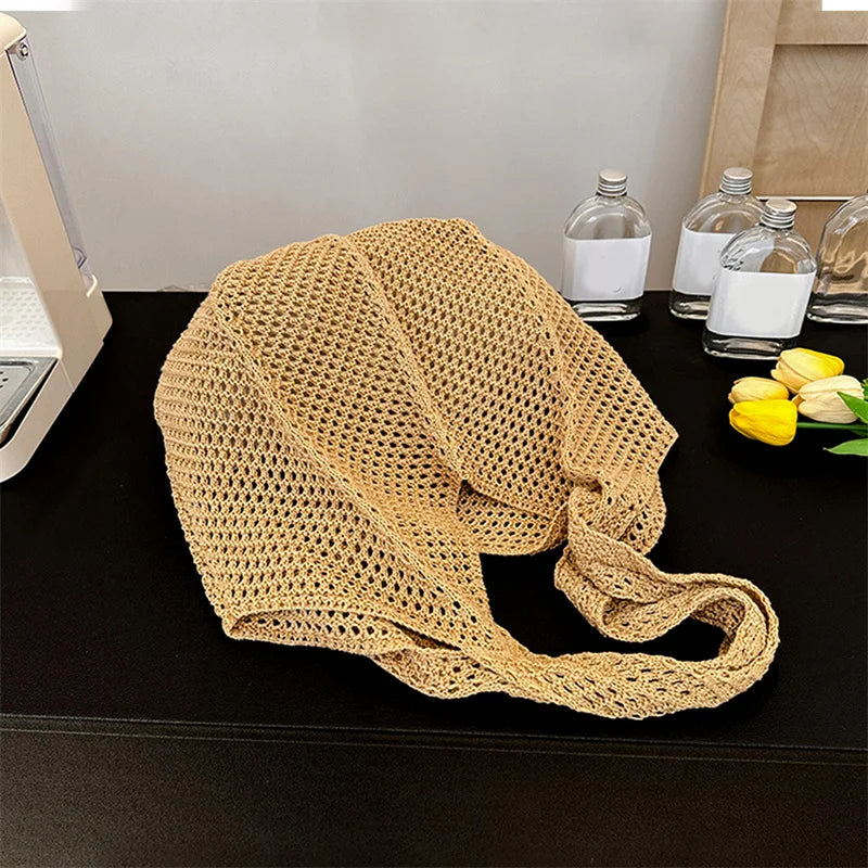 Women Crochet Tote Bag Fashion