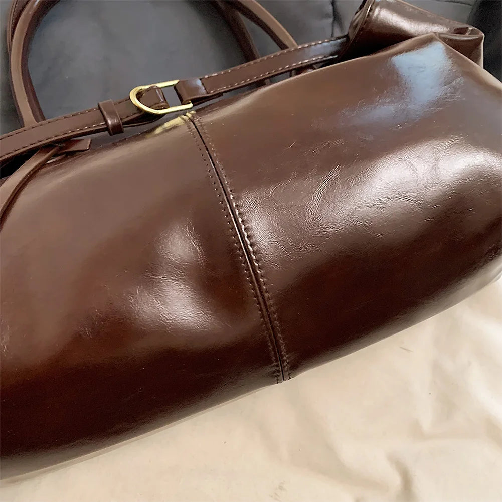 Leather Hobo Handbag