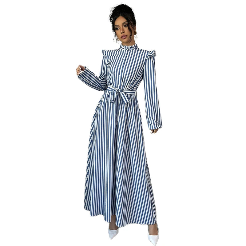 Vintage Cinch Long Sleeve Dress