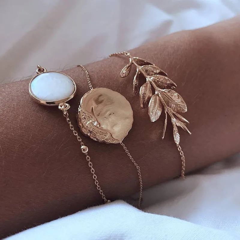 Trendy Geometric Link Chain Bracelet