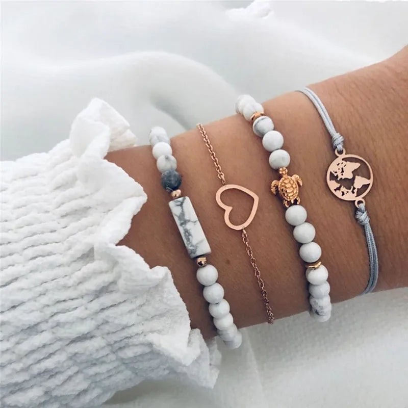 Trendy Geometric Link Chain Bracelet