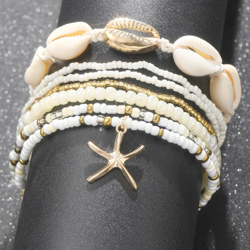 Multilayer Ankle Bracelet