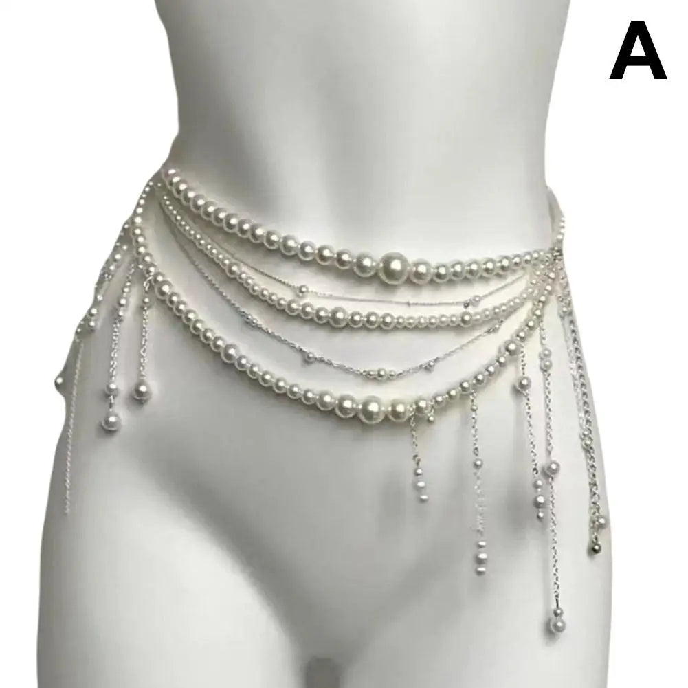 Pearl Waist Chain Belt