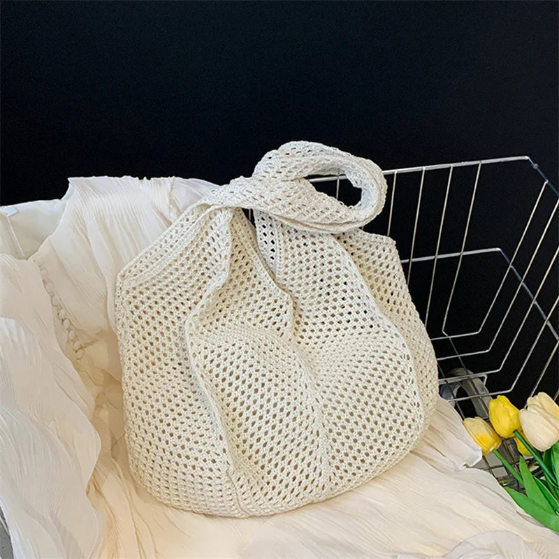 Women Crochet Tote Bag Fashion