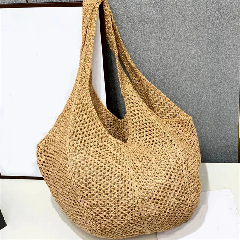 Women Crochet Tote Bag Fashion