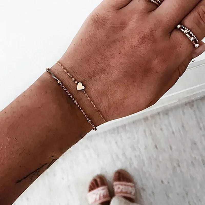 Trendy Geometric Link Chain Bracelet