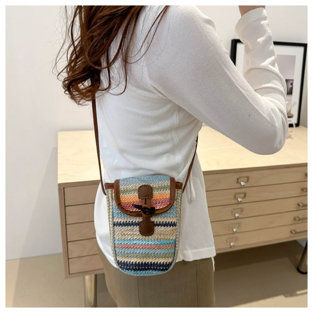 Small Straw Crossbody Bags