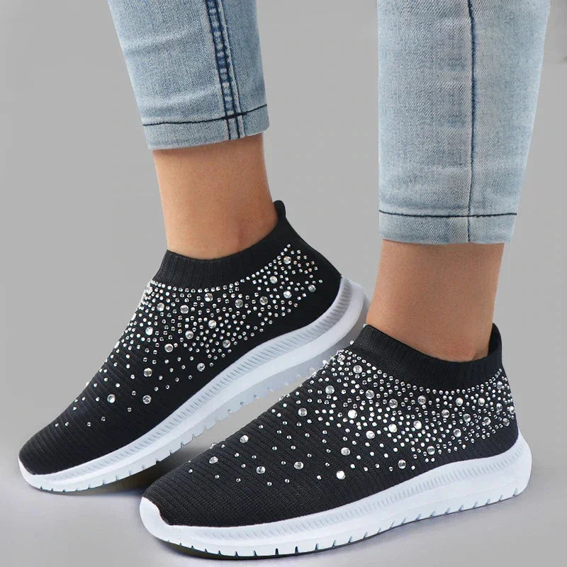 Crystal Flats Shoes