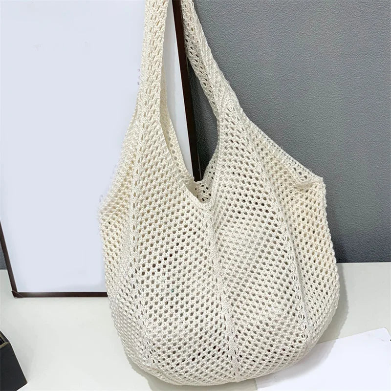 Women Crochet Tote Bag Fashion