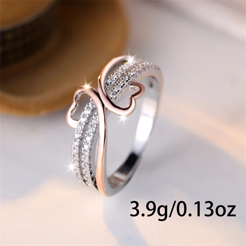 Rose Gold Zircon ring