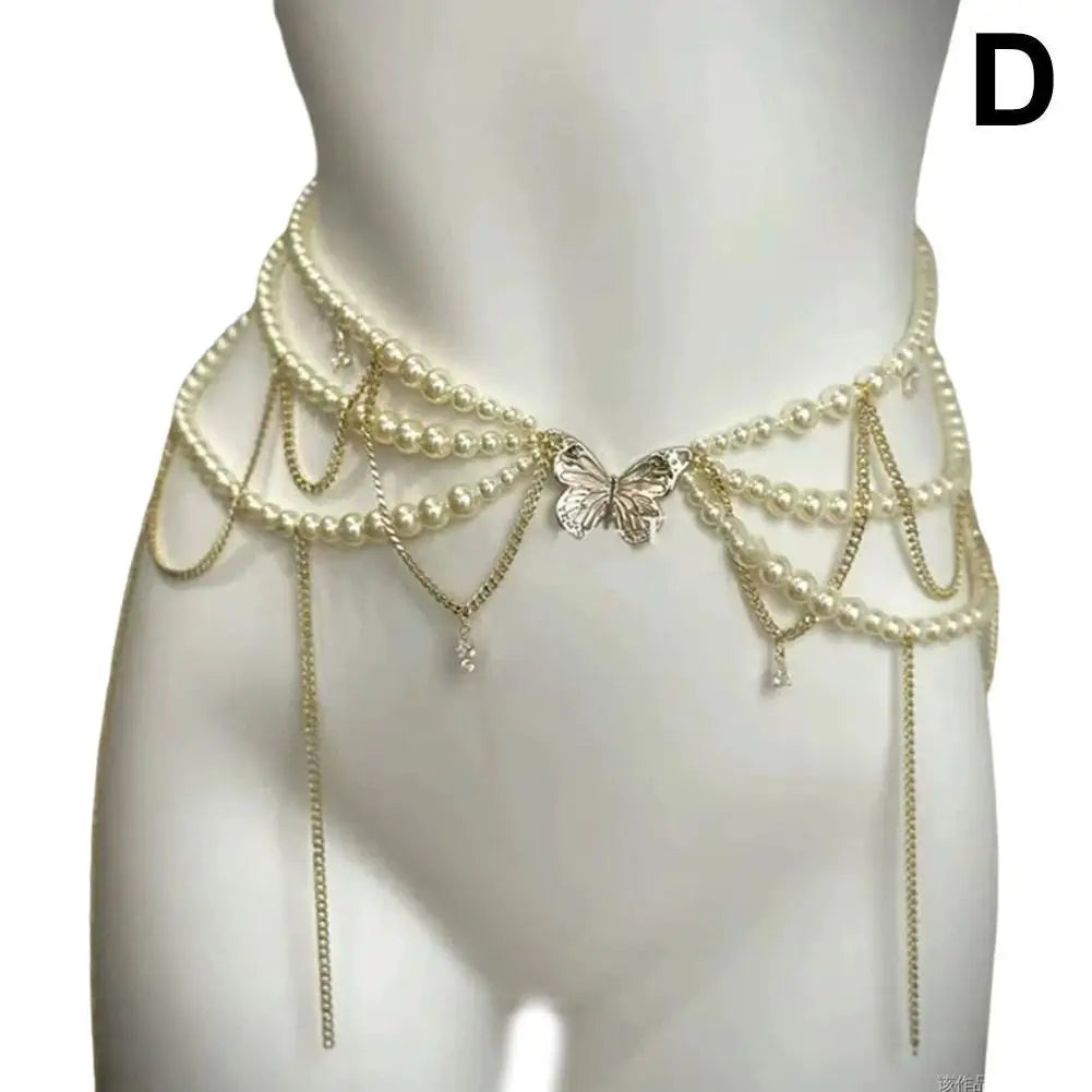 Pearl Waist Chain Belt