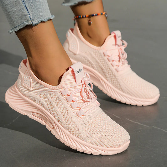 Shoes women fall 2024 new fashion leisure sports single shoes wholesale cross-border factory trend fly weaving women shoes