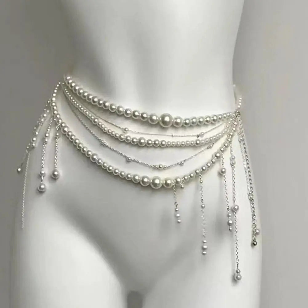 Pearl Waist Chain Belt