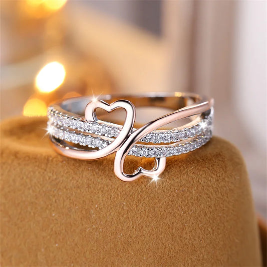Rose Gold Zircon ring